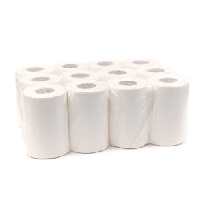 Rola prosop derulare centrala neutru Esentis Clean, alba, 2 straturi, 50 m, 12 role/set
