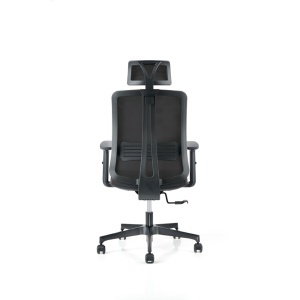 Scaun Vertigo, cu tetiera, stofa, negru - Img 3