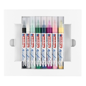 Set creativ Edding, markere acrilice, 8 bucati/set - Img 4