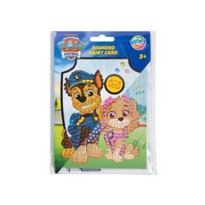 Set pictura cu diamante pe card Creative Craft, Paw Patrol, cu plic si felicitare