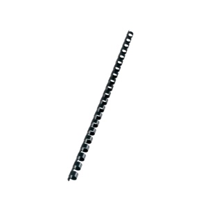 Spira legare documente GBC, plastic, A4, 21 inele, 10 mm, 65 coli, 100 bucati/set, negru