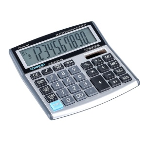 Calculator de birou Donau Tech, 136 x 134 x 28 mm, 10 digiti, argintiu - Img 2