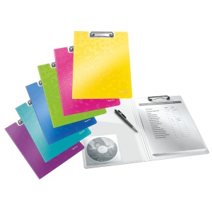 Clipboard Leitz WOW, dublu, polyfoam, A4, 100 coli, mov - Img 2