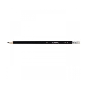 Creion grafit Kores Grafitos HB, 12 bucati/cutie