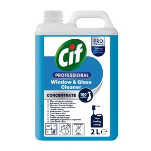 Detergent profesional concentrat Cif ProFormula, pentru geamuri, 2L