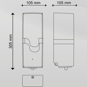 Dispenser Celtex E-Control, cu senzor, alb, 800 ml - Img 3