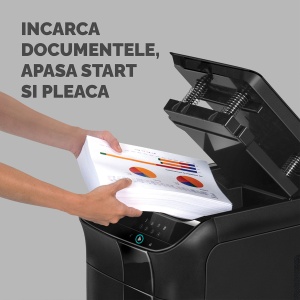 Distrugator de documente, Fellowes Automax 550C, 550 coli - Img 3