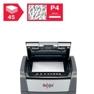 Distrugator documente automat, REXEL OPTIMUM 45X, P4, cross-cut, 45 coli - Img 4