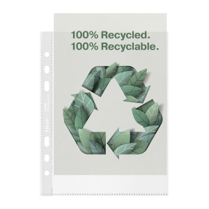 Folie de protectie Esselte Recycled, PP reciclat, A5, 70 mic, 100 bucati/cutie, standard - Img 5