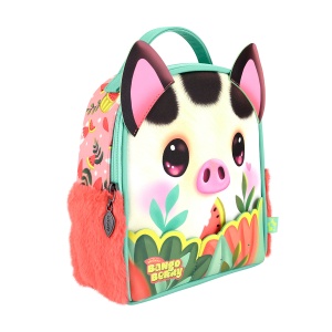 Ghiozdan Gorjuss 21x23x9 cm, cu set pinuri Piggy Porcusorul - Img 1