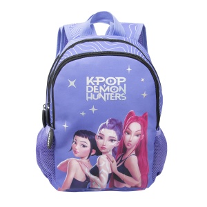 Ghiozdan K-Pop Demon Hunters D6, 11,5 inch, 2 compartimente, violet