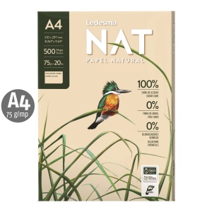 Hartie copiator LEDESMA NAT din trestie de zahar, A4,75 g, 500 coli top