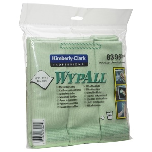 Lavete microfibra Kimberly-Clark Wypall, verzi, 6 bucati/pachet - Img 3