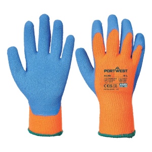 Manusa de protectie la frig Portwest A145 Cold Grip, latex, albastru/portocaliu, marime L