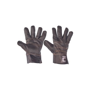 Manusi de protectie din piele de vaca Cerva Franclin, marime 10,5, negre