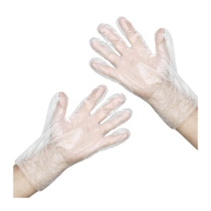 Manusi HDPE transparente, de unica folosinta, marimea L, 10000 bucati/bax