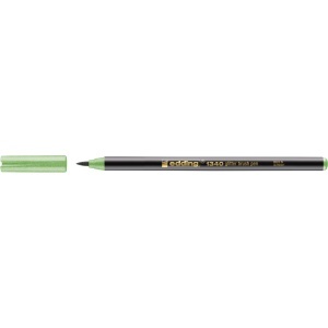 Marker Edding 1340 Glitter, varf tip pensula, verde deschis, 1-6 mm, pe baza de apa