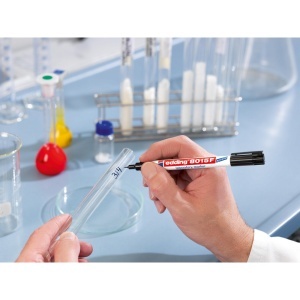 Marker Edding 8015 pentru laborator, varf 0.75 mm, negru - Img 3