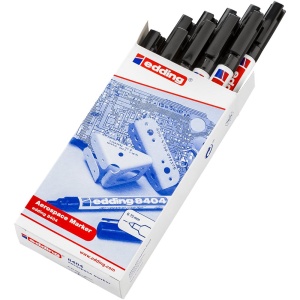 Marker Edding 8404 Aersopace, permanent, corp plastic, varf rotund, 0.75 mm, negru - Img 5