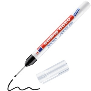 Marker Edding 8850 tamplarie corp plastic varf 0.7-1mm negru, permanent, rezistent - Img 2