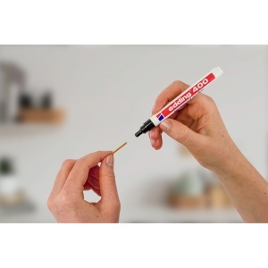 Marker permanent Edding 400, corp plastic, varf rotund, 1 mm, negru - Img 6