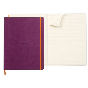 Notebook A4+ Rhodiarama, 80 file, ivory dictando, mov - Img 2