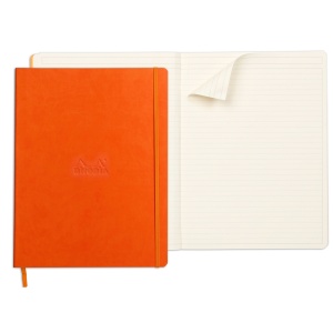 Notebook A4+ Rhodiarama, 80 file, ivory dictando, tangerine - Img 2