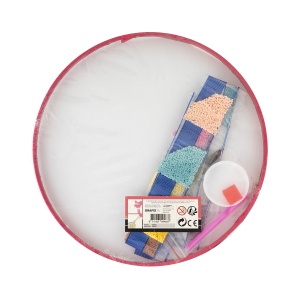Pictura cu diamante Mandala Creative Craft, diametru canvas 30 cm - Img 4