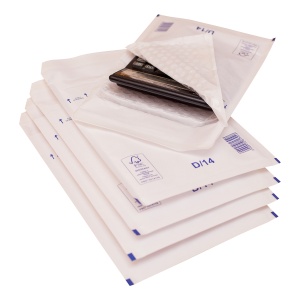 Plic cu protectie, 180 x 265 mm (interior), alb, banda silicon, 90 g/mp, 100 bucati/cutie - Img 3