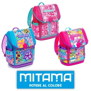 Rucsac Mitama, structura rigida design fete, 26 x 18 x 38 cm, 21 litri