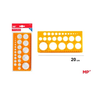 Sablon plastic Main Paper, 20 cm, figuri geometrice, blister