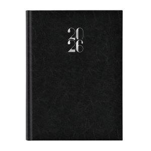 Agenda Artilux A4 datata, hartie ivory, coperta negru