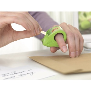 Banda adeziva Tesa Ecologo transparenta, 19 mm x 10 m, cu Mini dispenser - Img 4
