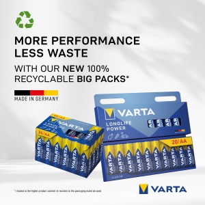 Baterii Varta Longlife Power, AA, LR6, 24 bucati/set - Img 3