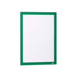 Display magnetic Durable Duraframe, A4, verde, 2 bucati/set