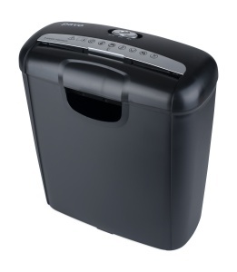 Distrugator de documente Pavo, Stripcut Montreal, 6 coli, 10L, negru