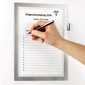Duraframe magnetic Note, format A4, culoare gri, 1 bucata/set - Img 6