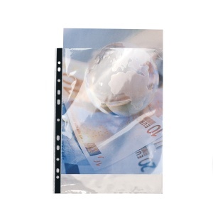 File de protectie Exacompta Cristal, grosime 90 microni, 100 bucati/set - Img 2