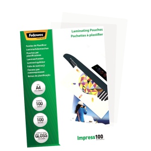 Folie pentru laminare Fellowes, 100 microni, A4, 100 coli/top - Img 3