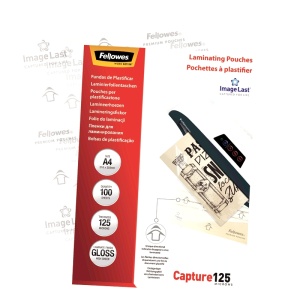 Folie pentru laminare Fellowes, 125 microni, A4, 100 coli/top - Img 5