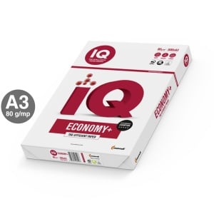 Hartie copiator IQ Economy Plus, A3, 80g, 500 coli/top