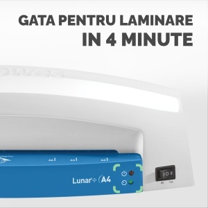 Laminator Fellowes Lunar Plus A4, albastru - Img 3