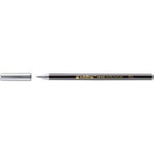 Marker Edding 1340 Metallic, varf tip pensula, 1-6 mm, argintiu