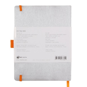 Meeting Book A5+ Rhodiarama, 80 file, argintiu - Img 3