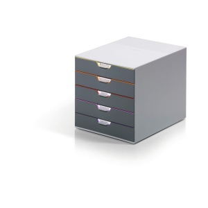 Organizator cu sertare Durable Varicolor, 5 sertare - Img 2