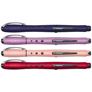 Pix cu role Stabilo worker+ NatureCOLORS Wildflower, 0.5 mm, blush, albastru