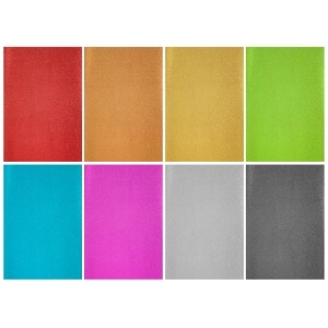Set 8 coli carton glitter Creative Craft, 170g, diverse culori - Img 3