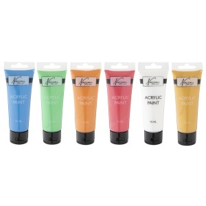Set culori metalice acrilice Creative Craft, 6 culori, 75 ml - Img 3