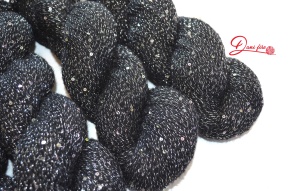 Cod (443) Kid mohair, lurex si paiete, fir de lucrat cu ace de 2.5-3 mm, cantitate 696 grame, pret 9.8 lei / 100 grame - Img 3