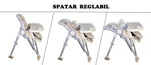 Scaun de Masa 3in1 pentru Bebelusi si Copii, Tarossy®, cu Balansoar, Alb - Img 3